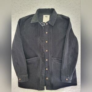 Sezane Will Jacket in Washed Black - size small